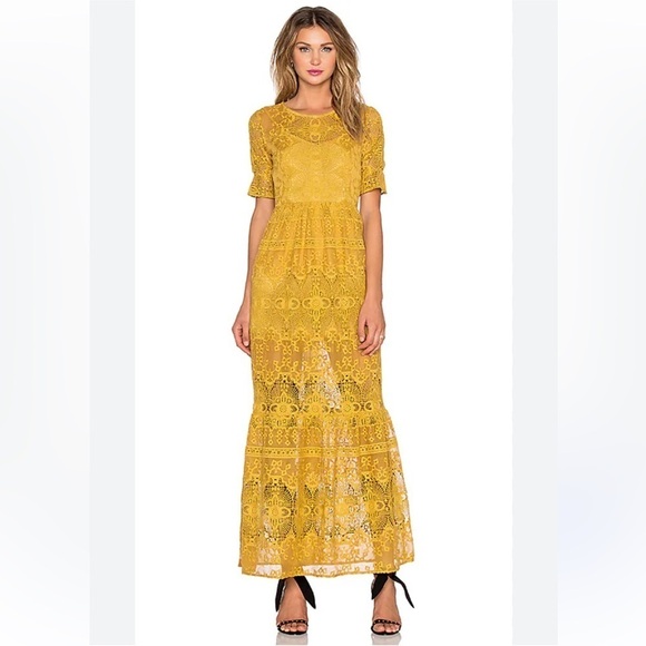 For Love and Lemons Siena Maxi Dress - Picture 1 of 10